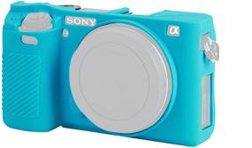 img 4 attached to 📷 Protect Your Sony Alpha A6000 Camera with Ease: Anti-Scratch Soft Silicone Hood Case in Blue