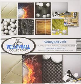 img 2 attached to Пополните свои волейбольные воспоминания с набором для скрапбукинга Reminisce Volleyball Collection 2
