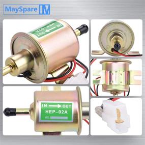 img 2 attached to 🔌 MaySpare Electric Fuel Pump 12V PSI Gas Diesel Inline Fuel Pump HEP-02A Low Pressure Fuel Pump for Motorcycle Carburetor ATV