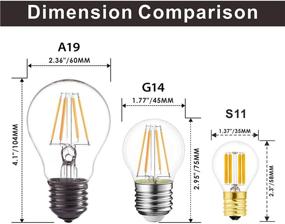 img 1 attached to 💡 Hizashi Intermediate Dimmable LED Bulb Replacement (Equivalent)