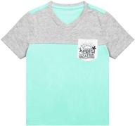 taimoon boysgray stripe contrast t shirt logo