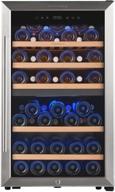 🍷 fovomi 20-inch wine cooler refrigerator - keep your wine collection perfectly chilled with 52 bottles capacity, dual zone compressor wine cellars - ideal for kitchen and home bar логотип