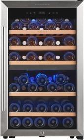 img 4 attached to 🍷 FOVOMI 20-Inch Wine Cooler Refrigerator - Keep Your Wine Collection Perfectly Chilled with 52 Bottles Capacity, Dual Zone Compressor Wine Cellars - Ideal for Kitchen and Home Bar