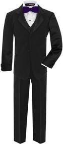 img 4 attached to 👔 Tuxedo Set for Boys' Formal Dresswear