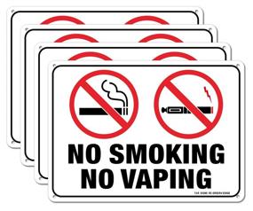 img 4 attached to Smoking Vaping Sign Weatherproof Pre Drilled