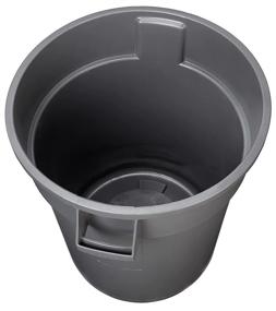 img 1 attached to 🗑️ AmazonCommercial 32 Gallon Heavy Duty Round Trash/Garbage Can, Grey, 2-pack: Durable and Spacious Waste Bins for Efficient Waste Management