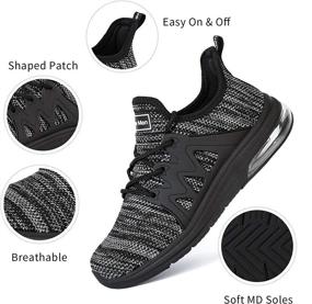 img 3 attached to 👟 Optimized Women's Tennis Shoes – Gym Fitness Athletic Running Sneakers with Mesh Comfort, Air Cushioning, and Fashionable Style