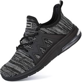 img 4 attached to 👟 Optimized Women's Tennis Shoes – Gym Fitness Athletic Running Sneakers with Mesh Comfort, Air Cushioning, and Fashionable Style