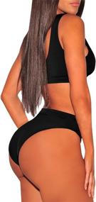 img 2 attached to 👙 Cutiefox High Waisted Leopard Print Swimsuit for Women - Fashionable Women's Clothing