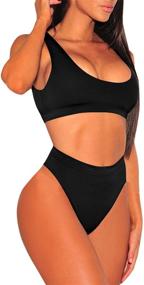 img 3 attached to 👙 Cutiefox High Waisted Leopard Print Swimsuit for Women - Fashionable Women's Clothing
