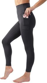 img 4 attached to 90 Degree Reflex Elastic Legging Sports & Fitness in Running