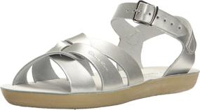 img 3 attached to 👞 Удобные и стильные унисекс соленые детские сандалии: Sun-san Swimmer Flat Sandal