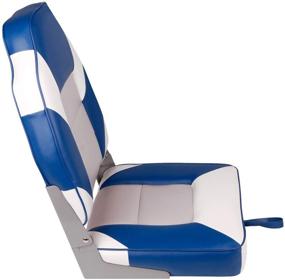 img 2 attached to 🎣 2-Pack Deluxe High Back Folding Fishing Boat Seats by Leader Accessories - Wide Variety of Colors Available!