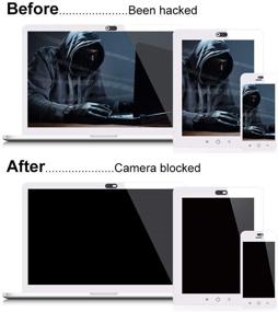 img 2 attached to 🎥 CGBOOM Webcam Cover: Ultra-Thin Laptop Camera Slider for Maximum Privacy - 6 Black Covers