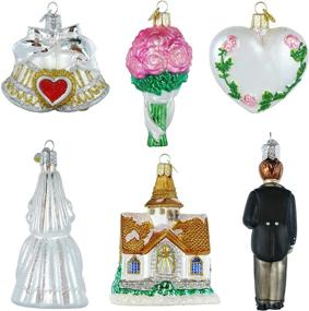 img 1 attached to 🎁 Ornament Box Set: Old World Christmas Wedding Collection