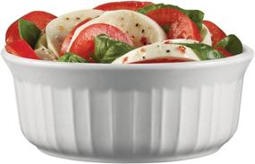 img 2 attached to 🥘 Pack of 2 CorningWare French White Pop-Ins 16-Ounce Round Dishes with Plastic Covers