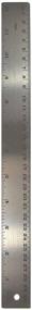 img 1 attached to Enhanced Classics 12-Inch Stainless Steel Ruler with Cork Backing (TPG-152)