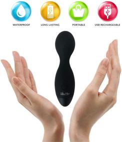 img 2 attached to 🔌 Compact and Lightweight VibeMax Mini Massager: USB Rechargeable for Muscle Tension Relief in Neck, Back, Shoulders, Legs, and Feet - Black