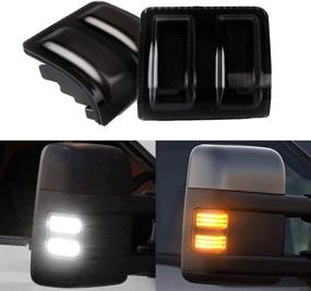 img 4 attached to 🚘 XTAUTO LED Side Mirror Marker Light Replacement for Ford F-150 & Super Duty: V8 V10 | White Running/Parking, Amber Turn Signal