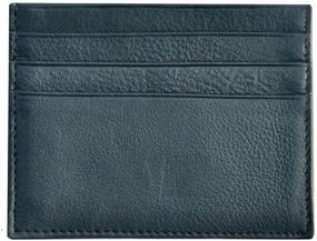 img 4 attached to 👜 Black Leather Pocket Credit Case by Bdgiant