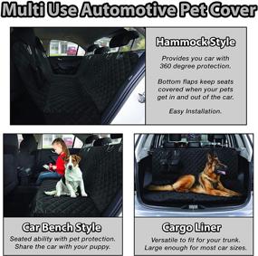 img 1 attached to 🐶 Bell & Howell Waterproof Pet Seat Cover: Protect Your Car with Anti-Scratch Dog Backseat Protector, Easy to Install, 2 Pockets for Accessories, Durable & Easy to Clean (BH1621)