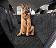 🐶 bell & howell waterproof pet seat cover: protect your car with anti-scratch dog backseat protector, easy to install, 2 pockets for accessories, durable & easy to clean (bh1621) logo