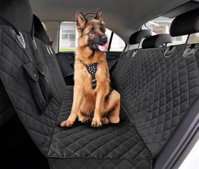 img 4 attached to 🐶 Bell & Howell Waterproof Pet Seat Cover: Protect Your Car with Anti-Scratch Dog Backseat Protector, Easy to Install, 2 Pockets for Accessories, Durable & Easy to Clean (BH1621)