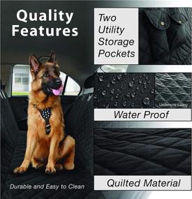 img 2 attached to 🐶 Bell & Howell Waterproof Pet Seat Cover: Protect Your Car with Anti-Scratch Dog Backseat Protector, Easy to Install, 2 Pockets for Accessories, Durable & Easy to Clean (BH1621)