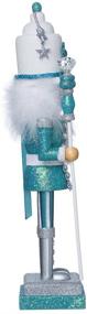 img 1 attached to 🎄 Kurt Adler Hollywood Nutcracker HA0152: 17-Inch, Turquoise/White - Stunning Collectible Decoration