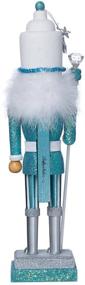 img 2 attached to 🎄 Kurt Adler Hollywood Nutcracker HA0152: 17-Inch, Turquoise/White - Stunning Collectible Decoration