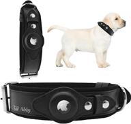 abbys apple airtag collar leather dogs логотип