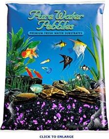 img 1 attached to 🐠 Enhance Your Aquarium with Pure Water Pebbles Blackberry Glo Gravel - 5-Pound Pack