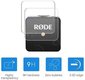 img 2 attached to 📱 Enhanced Protection: PCTC Tempered Glass Screen Protector for Rode Wireless Go LCD (4 Packs)