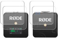 📱 enhanced protection: pctc tempered glass screen protector for rode wireless go lcd (4 packs) logo