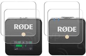 img 4 attached to 📱 Enhanced Protection: PCTC Tempered Glass Screen Protector for Rode Wireless Go LCD (4 Packs)