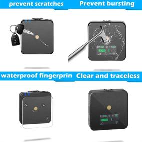 img 1 attached to 📱 Enhanced Protection: PCTC Tempered Glass Screen Protector for Rode Wireless Go LCD (4 Packs)