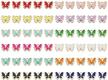 butterfly colorful pendants necklace making，12 logo