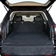 🐶 hcmax luxury dog vehicle cargo liner cover: waterproof, nonslip pet seat protection for cars, suvs, trucks, jeeps, and vans - xl black logo