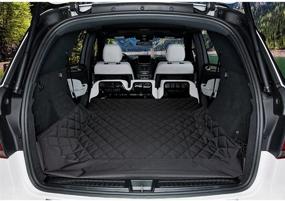 img 3 attached to 🐶 HCMAX Luxury Dog Vehicle Cargo Liner Cover: Waterproof, Nonslip Pet Seat Protection for Cars, SUVs, Trucks, Jeeps, and Vans - XL Black