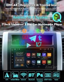 img 3 attached to 🚗 Android 10.0 Car Radio Bluetooth Double 2 Din Car Stereo with Backup Camera and GPS - 7 inch Touch Screen, Wi-Fi, 4G, USB, SD, Mirror Link, Steering Wheel Control