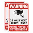 trespassing surveillance reflective protected resistant logo