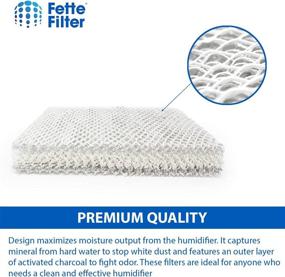 img 1 attached to Fette Filter 2 Pack | Compatible Humidifier Replacement Pads for Honeywell HC22P & Aprilaire Water Panel 10 Models 110 220 500 550 558 | Whole House Filters