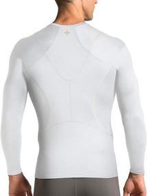 img 1 attached to Men's Long Sleeve 👕 Shoulder Support Shirt by Tommie Copper