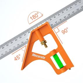 img 2 attached to Mecurate Combination Adjustable Woodworking Measurement Measuring & Layout Tools