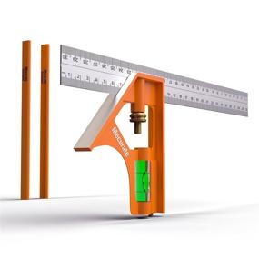 img 4 attached to Mecurate Combination Adjustable Woodworking Measurement Measuring & Layout Tools