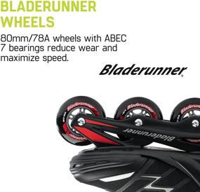 img 1 attached to 🔥 Bladerunner by Rollerblade Advantage Pro XT: High-Performance Men's Fitness Inline Skate in Black and Red