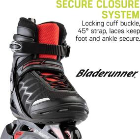 img 3 attached to 🔥 Bladerunner by Rollerblade Advantage Pro XT: High-Performance Men's Fitness Inline Skate in Black and Red