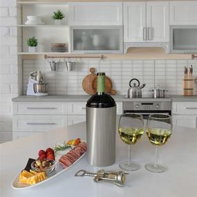 img 3 attached to 🍾 The Wine Bottle Chiller - 5 Hour Cold Retention, 750ml Wine & Champagne Bottles, Perfect for Parties, Picnics, Travel - Stainless Steel Double Vacuum Wall Insulation