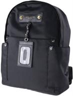 marc jacobs nylon backpack black logo