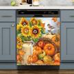 bountiful magnetic dishwasher sunflowers halloween logo